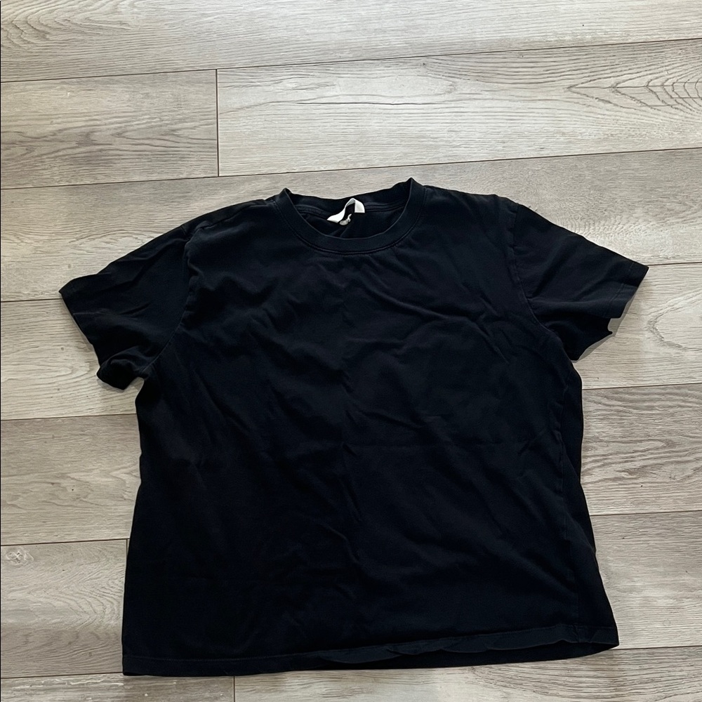 H&M Black Short Sleeve Crew Tee